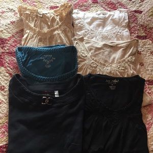 Bundle 6 Dressy Shirts lightly worn neutral colors